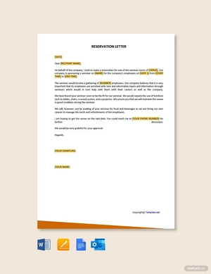Reservation Letter