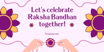 Free Raksha Bandhan Celebration Banner Template to Edit Online