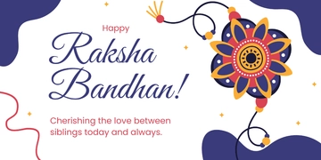 Free Happy Raksha Bandhan Banner Template to Edit Online