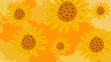 Free Sunflower Watercolor Background Template to Edit Online