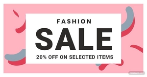 Modern Fashion Sale Facebook Post Template