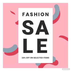Modern Fashion Sale Instagram Post Template