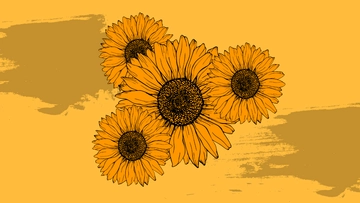 Free Vintage Sunflower Background Template to Edit Online