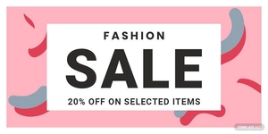 Modern Fashion Sale Twitter Post Template