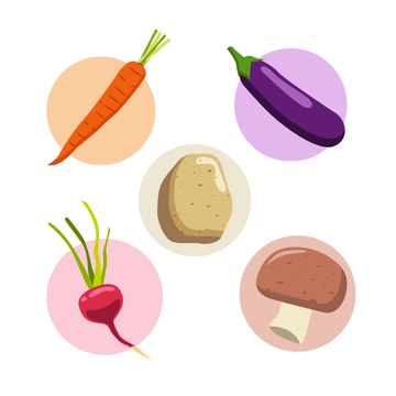 Free Vegetable Clipart Template to Edit Online