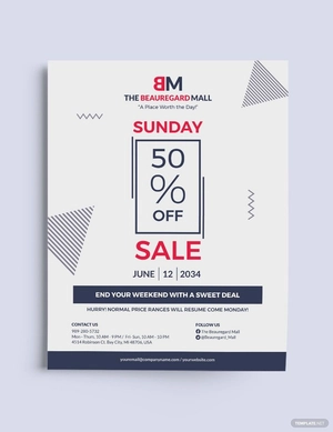 Any Event Day Sale Flyer Template