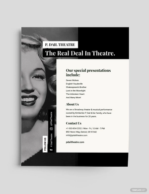 Black and White Party Flyer Template