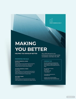 Commercial Lease Realestate Flyer Template