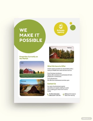 Farm Ranch Sale Flyer Template