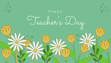 Free Floral Teachers Day Background Template to Edit Online Free Floral Teachers Day Background Template to Edit Online