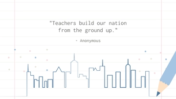 Free Teacher Quote Background Template to Edit Online
