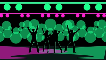 Free Glow Party Background Template to Edit Online