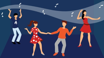 Free Dance Party Background Template to Edit Online
