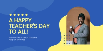 Free Creative Teacher's Day Banner Template to Edit Online Free Creative Teacher's Day Banner Template to Edit Online