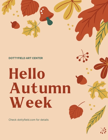 Free Hello Autumn Flyer Template to Edit Online
