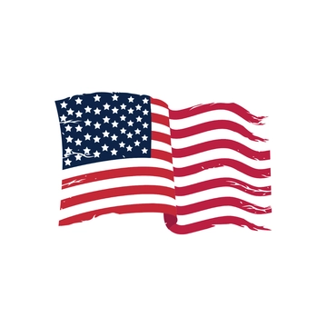 Free Ripped American Flag Clipart Template to Edit Online