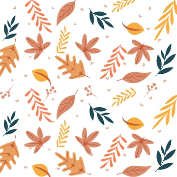 Free Doodle Autumn Leaves Clipart Template to Edit Online