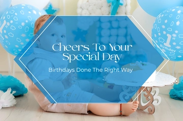 Free Baby Birthday Banner Template to Edit Online