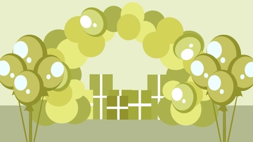Free Balloon Party Background Template to Edit Online