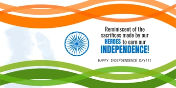 Free Creative India Independence Day Banner Template to Edit Online