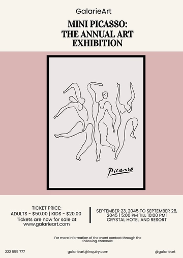 Free Vintage Art Exhibition Flyer Template to Edit Online