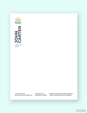 Furniture company Letterhead Template