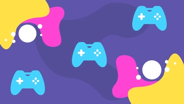 Free Purple Gaming Background Template to Edit Online