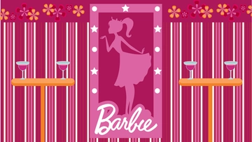 Free Barbie Party Background Template to Edit Online