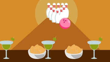 Free Bowling Party Background Template to Edit Online