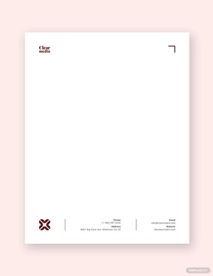 Media Letterhead Template