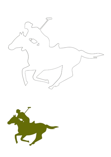 Free Polo Horse Coloring Page Template to Edit Online