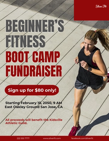 Free Fundraiser Boot Camp Flyer Template to Edit Online