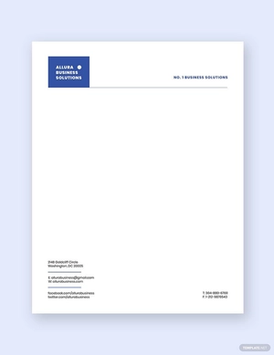 Modern Small Business Letterhead Template