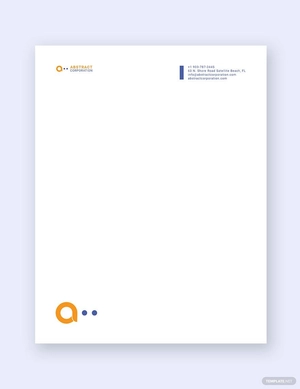 Printable Business Letterhead Template
