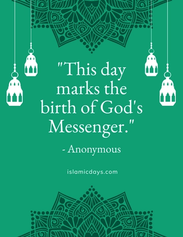 Free Milad-Un-Nabi Quote Flyer Template to Edit Online