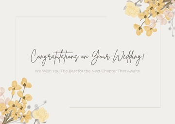 Free Floral Congratulations Card Template to Edit Online