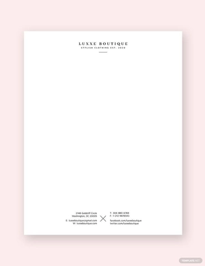 Simple Small Business Letterhead Template