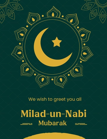 Free Milad-un-nabi Mubarak Flyer Template to Edit Online