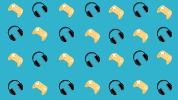 Free Gaming Pattern Background Template to Edit Online