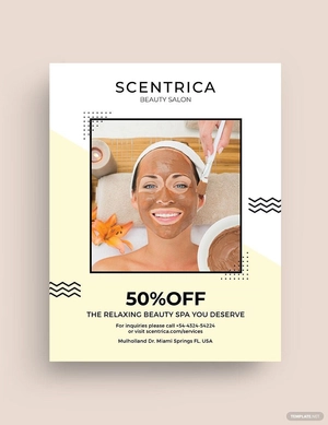 Beauty Spa center Flyer Template