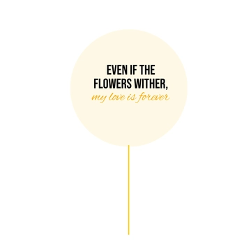 Free Floral Cake Topper Template to Edit Online