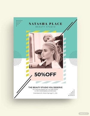 Beauty Studio Flyer Template