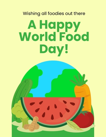 Free Happy World Food Day Flyer Template to Edit Online