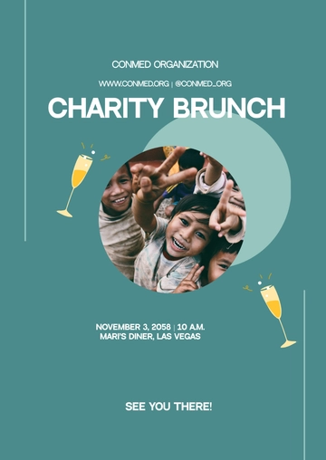 Free Charity Brunch Flyer Template to Edit Online