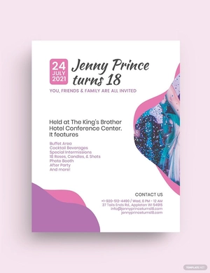 Birthday Bash Party Flyer Template