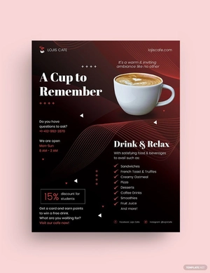 Cafe Restaurant Flyer Template