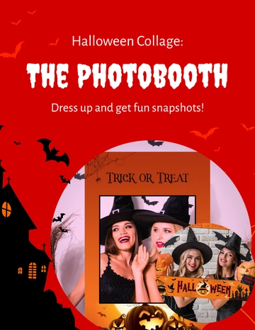 Free Halloween Collage Flyer Template to Edit Online