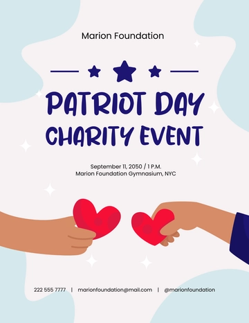 Free Patriot Day Charity Flyer Template to Edit Online