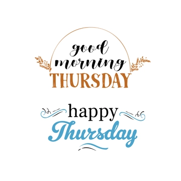 Free Good Morning Thursday Clipart Template to Edit Online