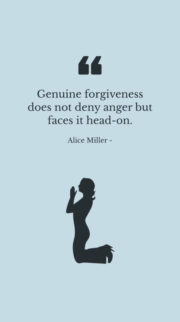 Free Alice Miller on Genuine Forgiveness: Facing Anger Head-On Quote Template to Edit Online